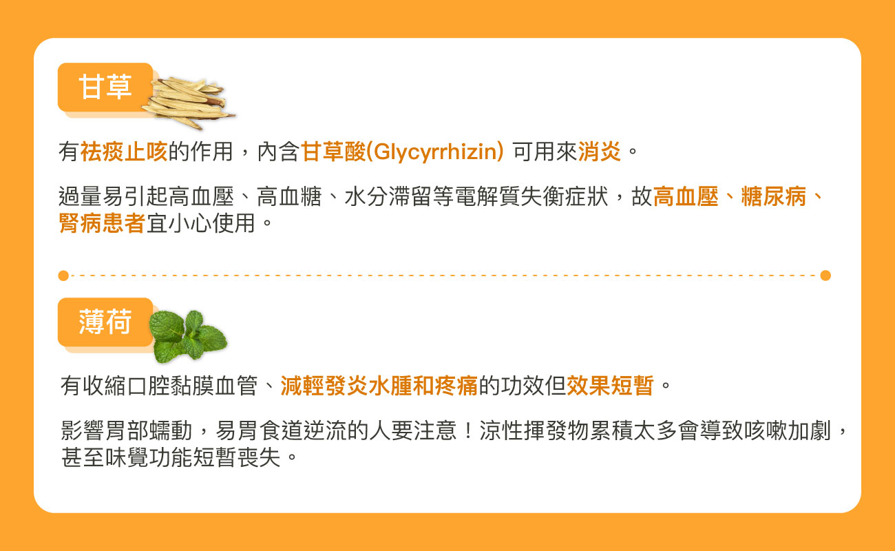 喉糖成分